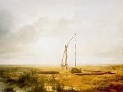 View of the Great Hungarian Plain with Draw Well Karoly Marko the Elder